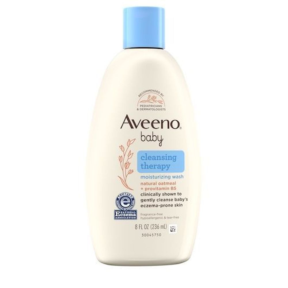 Aveeno Baby Cleansing Therapy Moist, 8 Ounce -- 12 Per Case