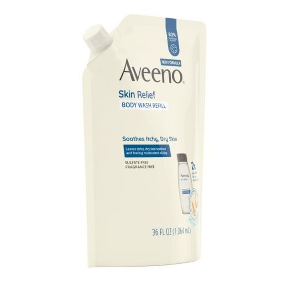 Aveeno Skin Relief Body Wash Refill, 36 Fluid Ounce -- 3 Per Case