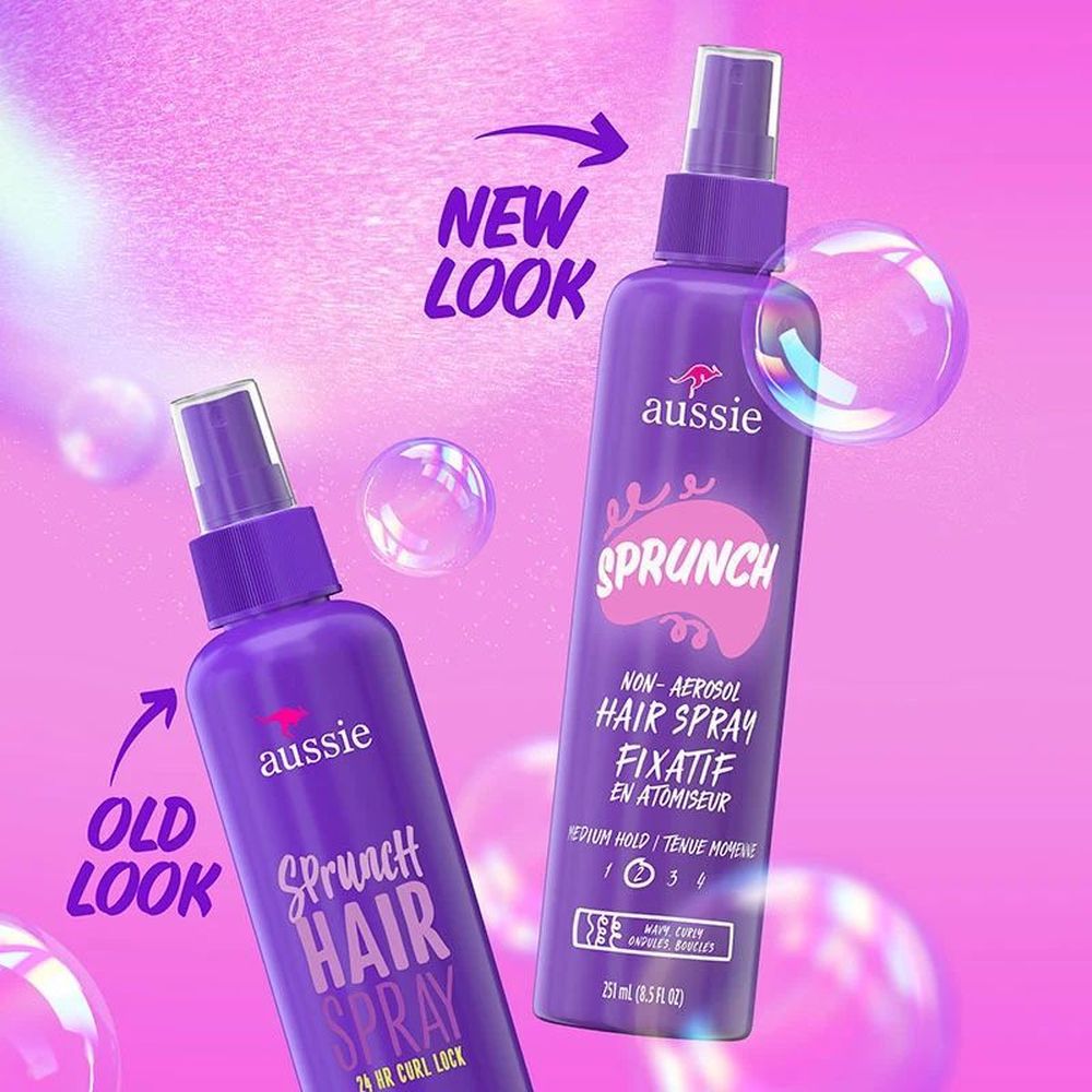 Aussie Sprunch Non Aerosol Hair Spray For Curly And Wavy Hair, 251 Milliliter -- 12 Per Case