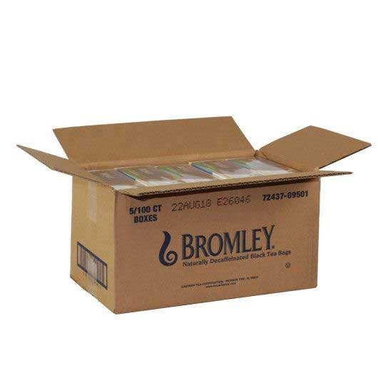 Bromley Naturally Decaffeinated Tea, 100 Count -- 5 Per Case