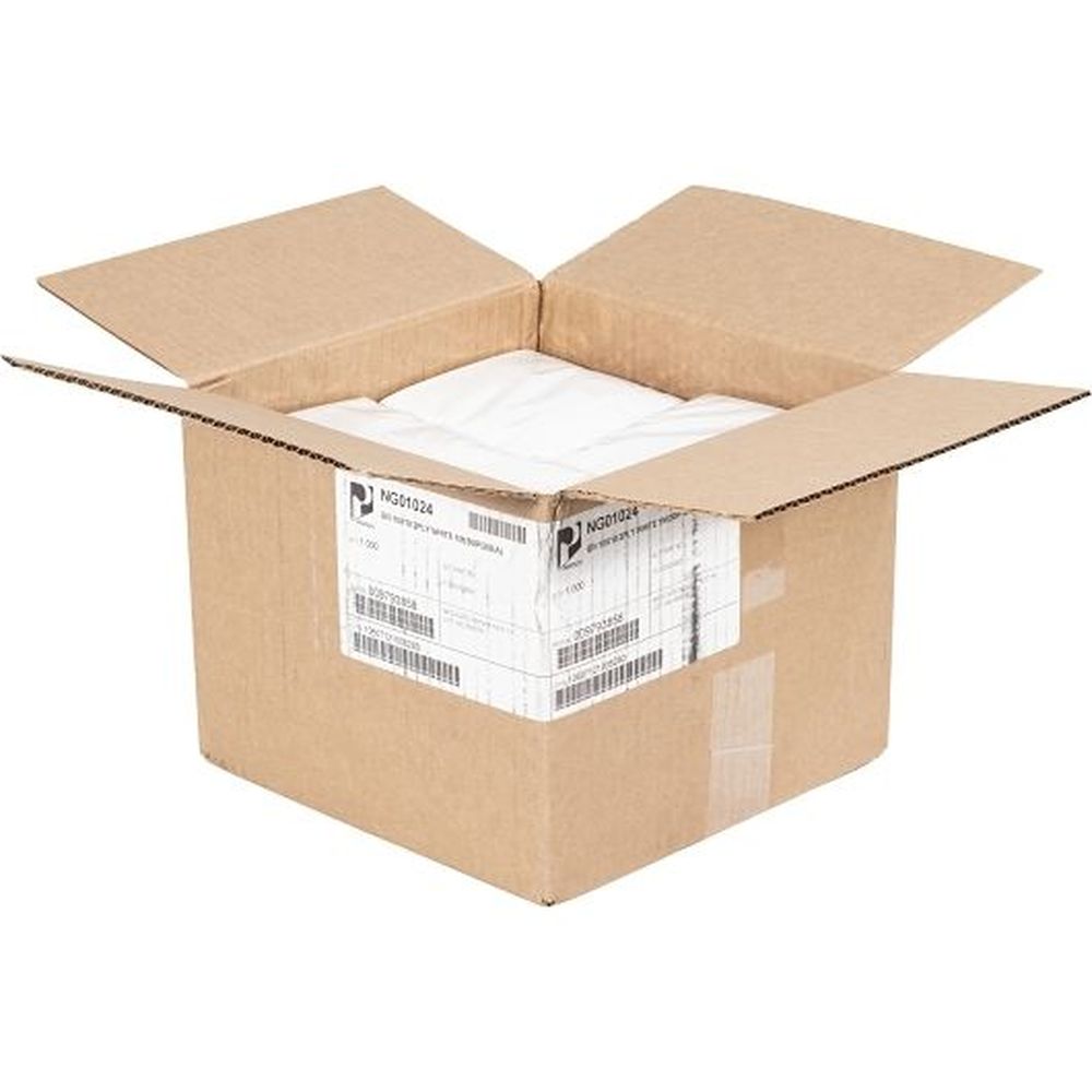 Paterson White Plain 2 Ply Beverage Napkin, 50 Count -- 20 Per Case