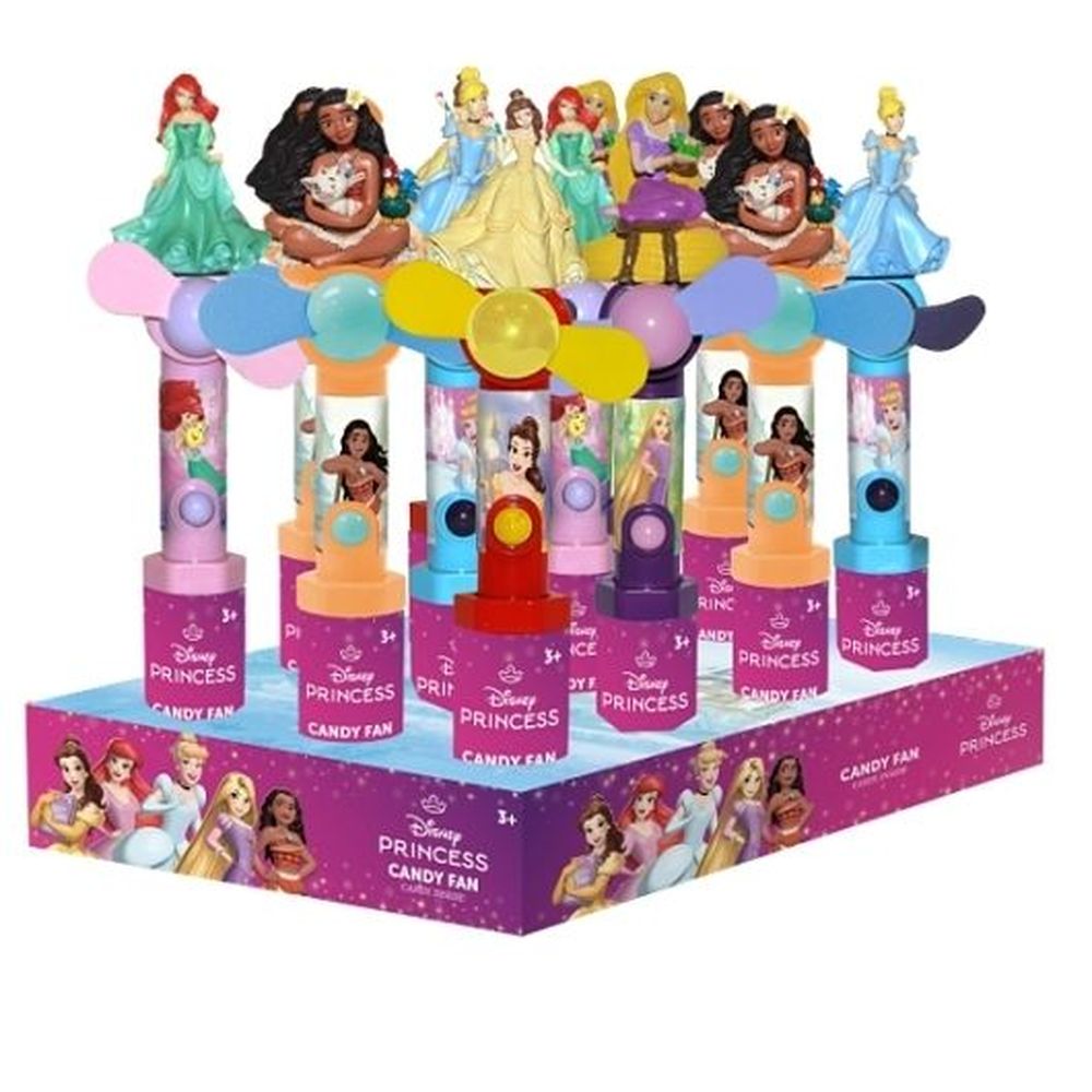 Candyrific Disney Princess Character Fan With Candy, 0.53 Ounce -- 72 Per Case
