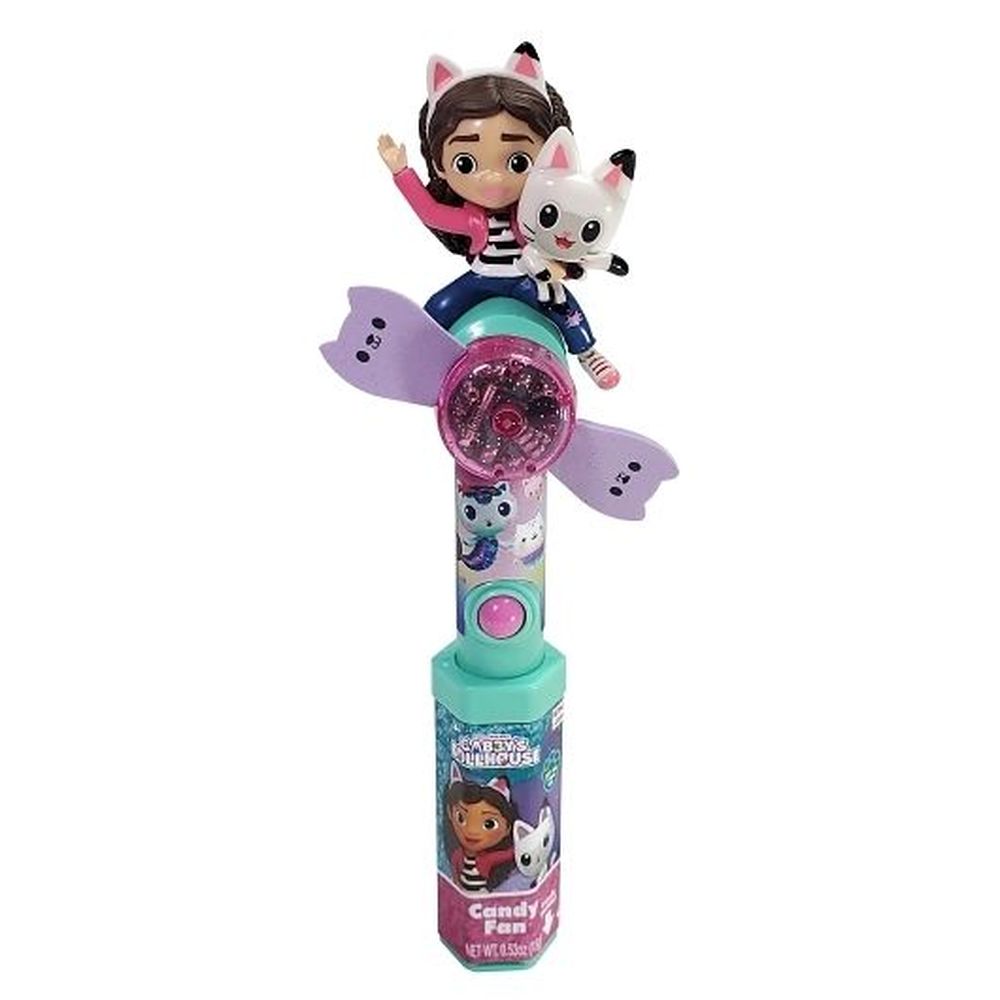 Candyrific Universal Gabbys Dollhouse Character Fan with Candy, 0.53 Ounce -- 72 per case