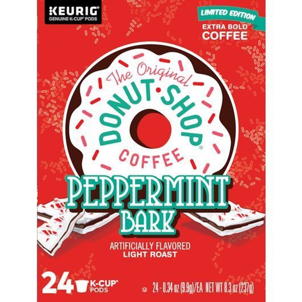 The Original Donut Shop Peppermint Bark Light Roast K Cup Coffee Pod, 24 Count -- 4 Per Case