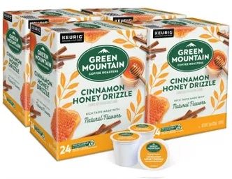 Green Mountain Cinnamon Honey Drizzle K-Cup Coffee Pod, 24 count