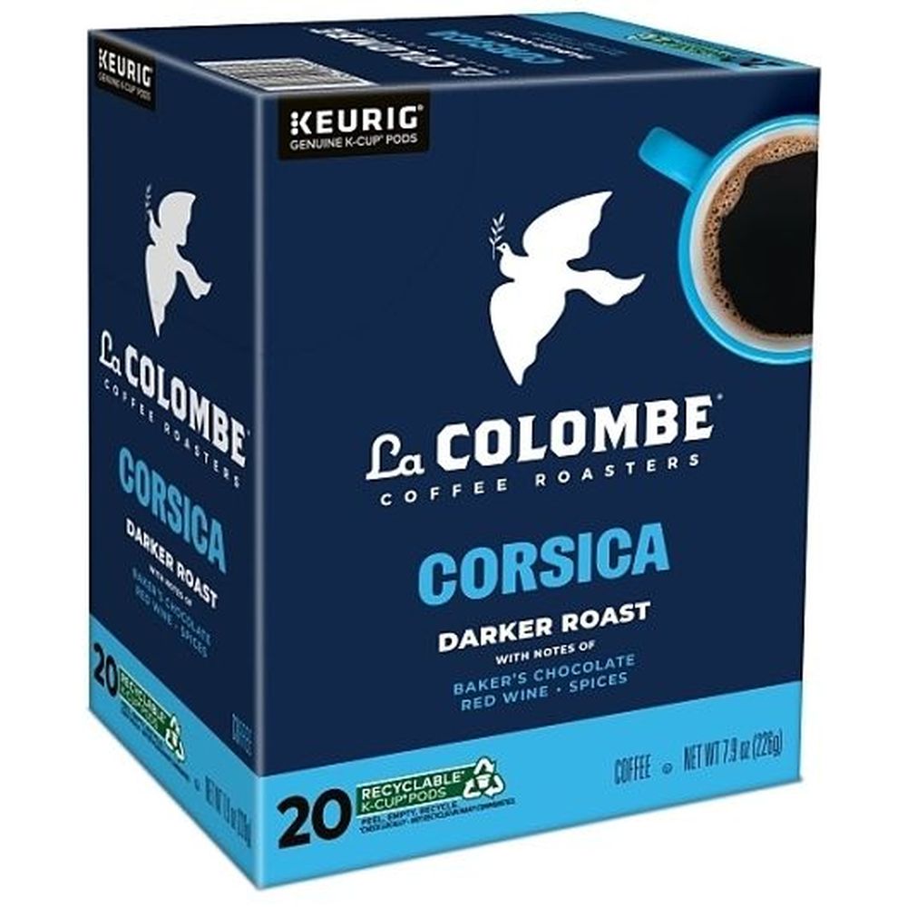 La Colombe Corsica Dark Roast K Cup Coffee Pod, 20 Count -- 4 Per Case