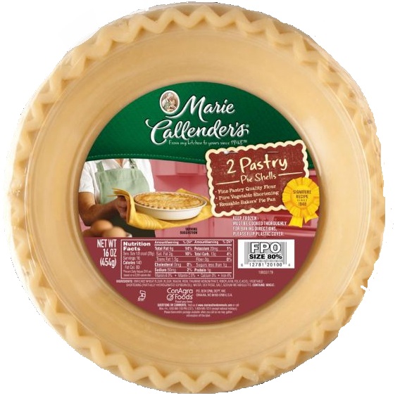 Marie Callender's Pastry Pie Shell, 16 Ounce -- 12 Per Case