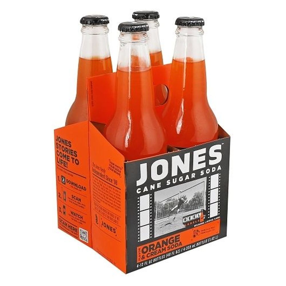 Jones Orange And Cream Soda, 12 Fluid Ounce -- 24 Per Case