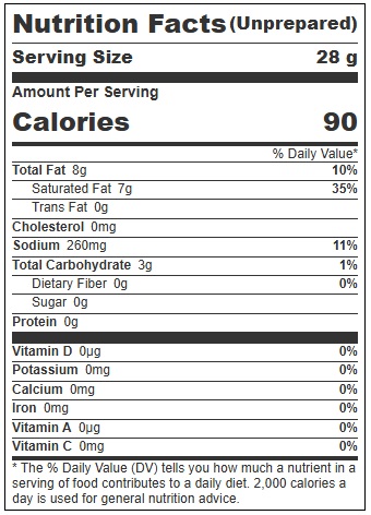 Plant Ahead Plant Based Bleu Cheese Bar, 7.05 Ounce -- 12 Per Case