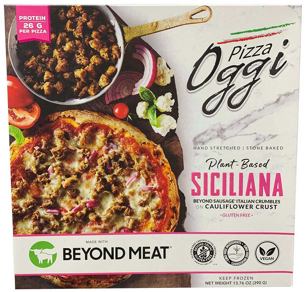 Oggi Foods Beyond Meat Plant Based Siciliana Pizza, 472 Gram -- 12 per case