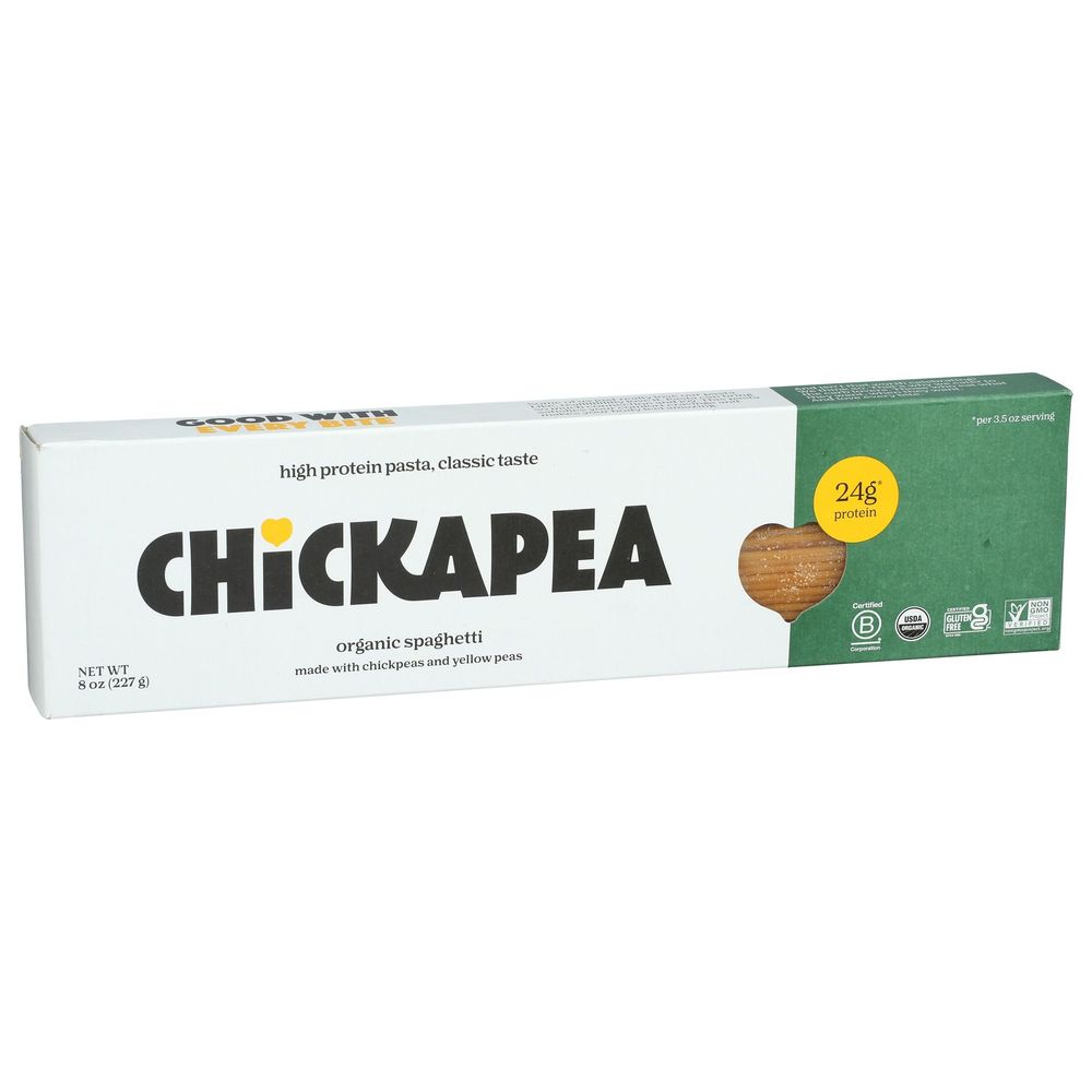 Chickapea Organic Spaghetti Pasta, 8 Ounce -- 6 Per Case