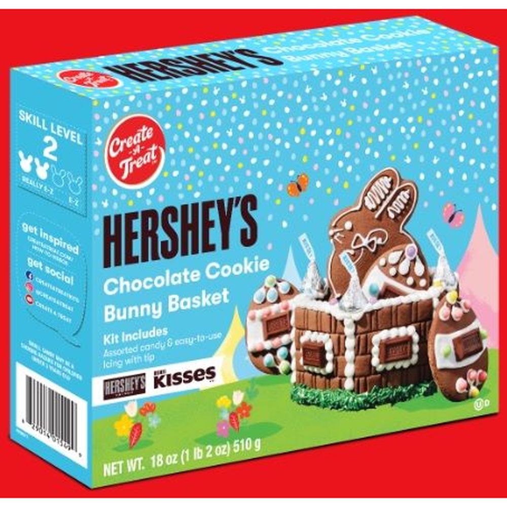 Create A Treat Hersheys Chocolate Cookie, Bunny Basket Kit, 18 Ounce