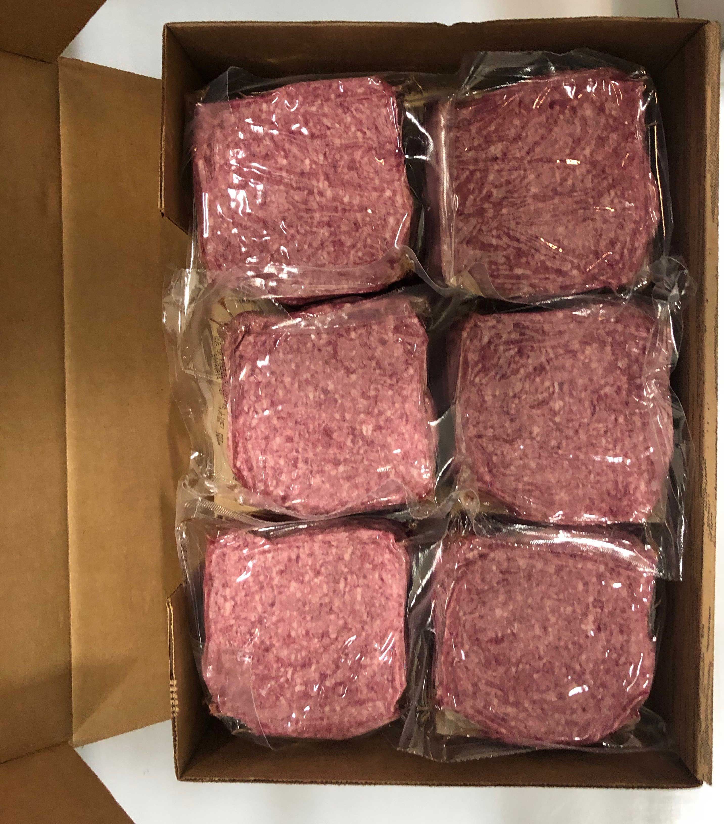 WW Johnson Ground Beef Patty, 4 Ounce -- 48 per case