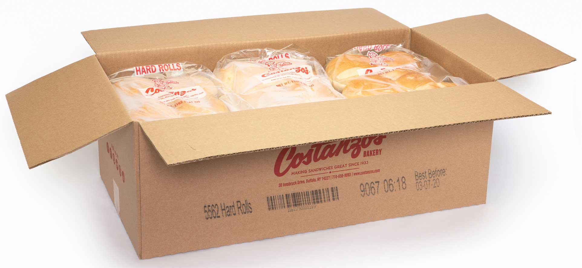 Costanzo's Bakery Large Deluxe Sandwich Roll, 111 Gram -- 72 Per Case