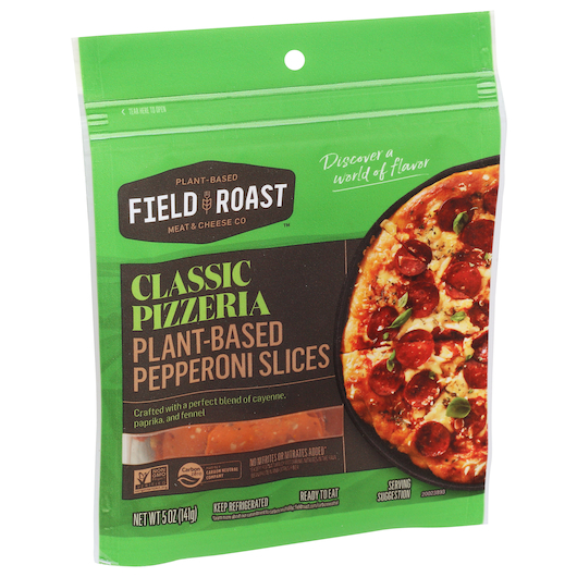 Field Roast Classic Pizzeria Plant Based Pepperoni Slices, 5 Ounce -- 6 Per Case