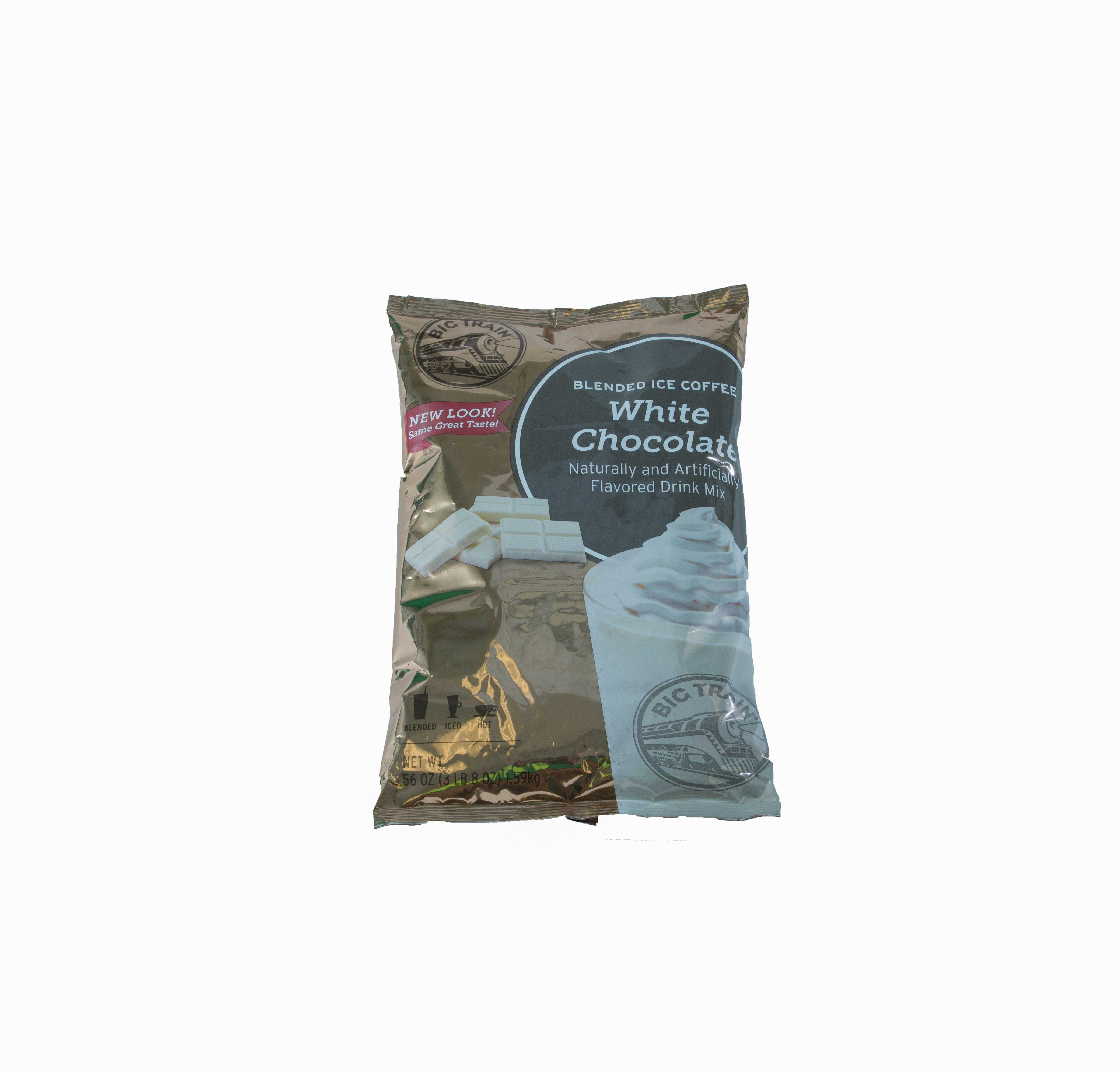 Big Train White Chocolate Latte Blended Ice Coffee Mix, 3.5 Pound -- 5 Per Case