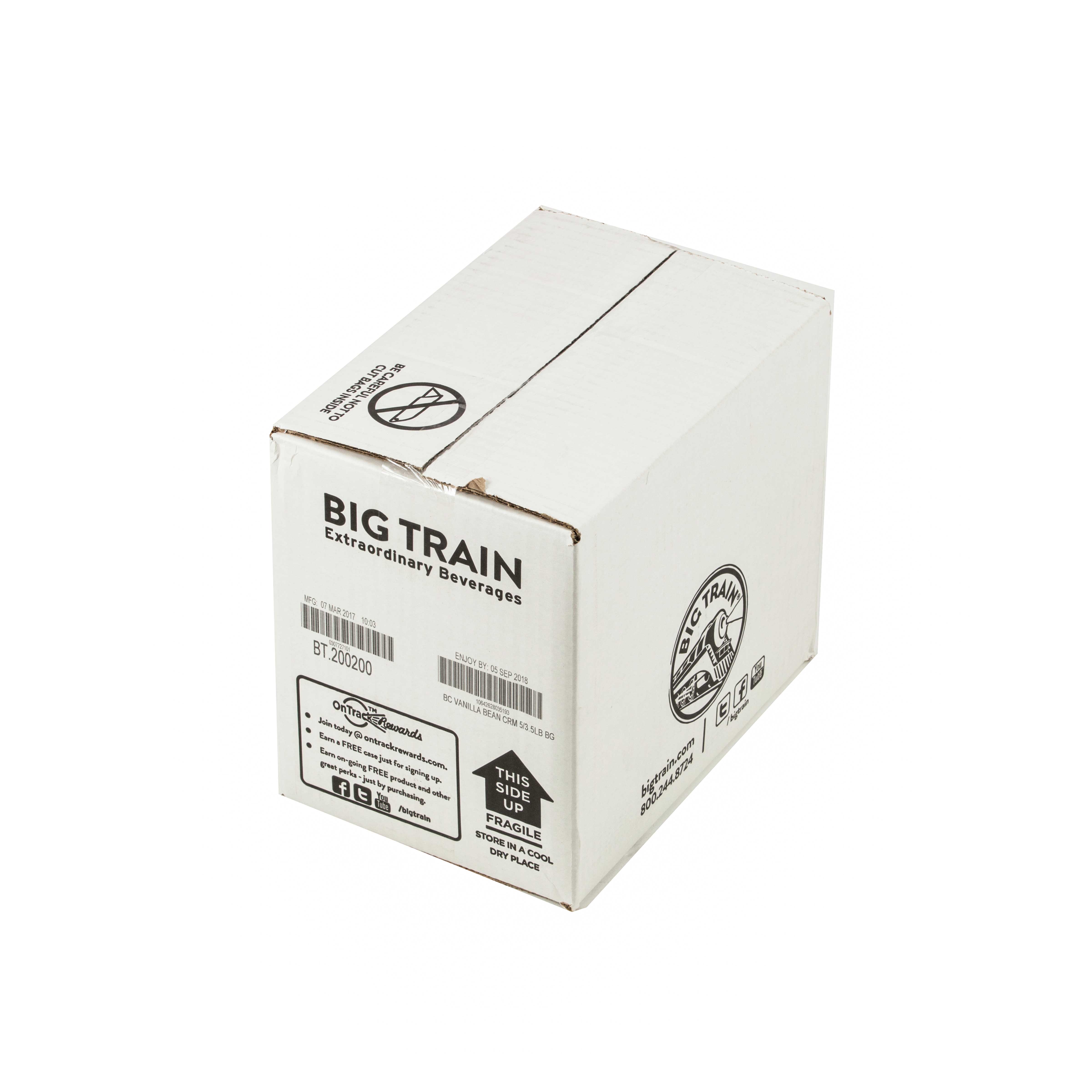 Big Train Vanilla Bean Blended Iced Creme Frappe Mix, 3.5 Pound -- 5 ...