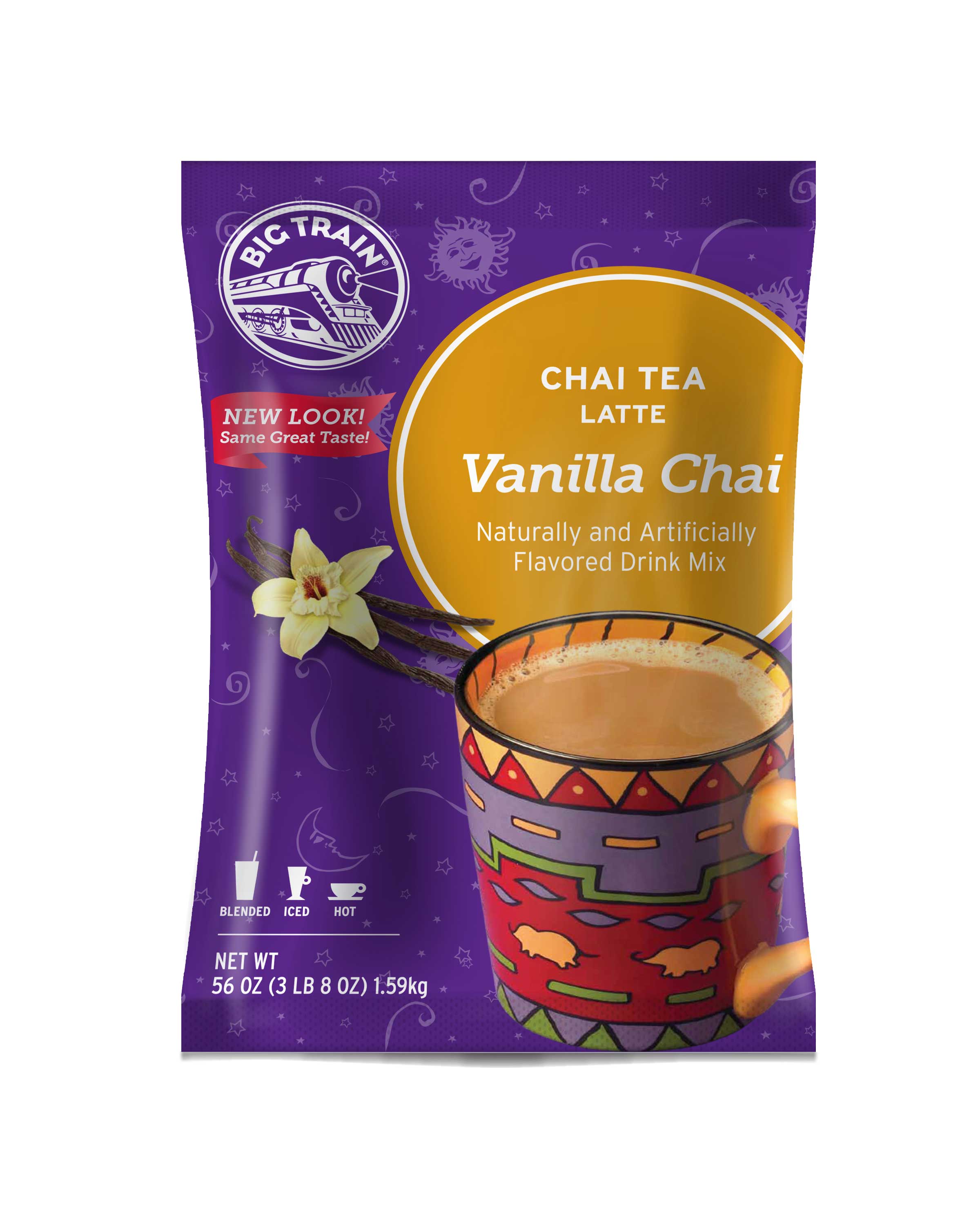 Big Train Vanilla Chai Tea Latte Mix, 3.5 Pound -- 4 Per Case