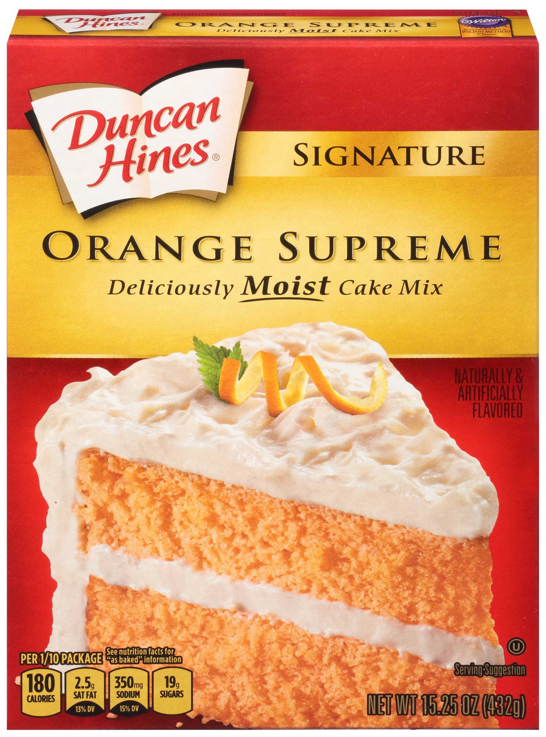 Duncan Hines Signature Orange Supreme Cake Mix, 15.25 Ounce -- 12 per case.