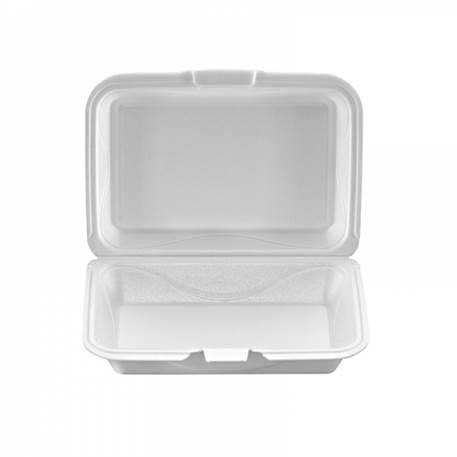 Darnel M-205 White Hoagie 1 Compartment Food Container, 9.25 X 6.75 X 2.75 Inch -- 200 Per Case