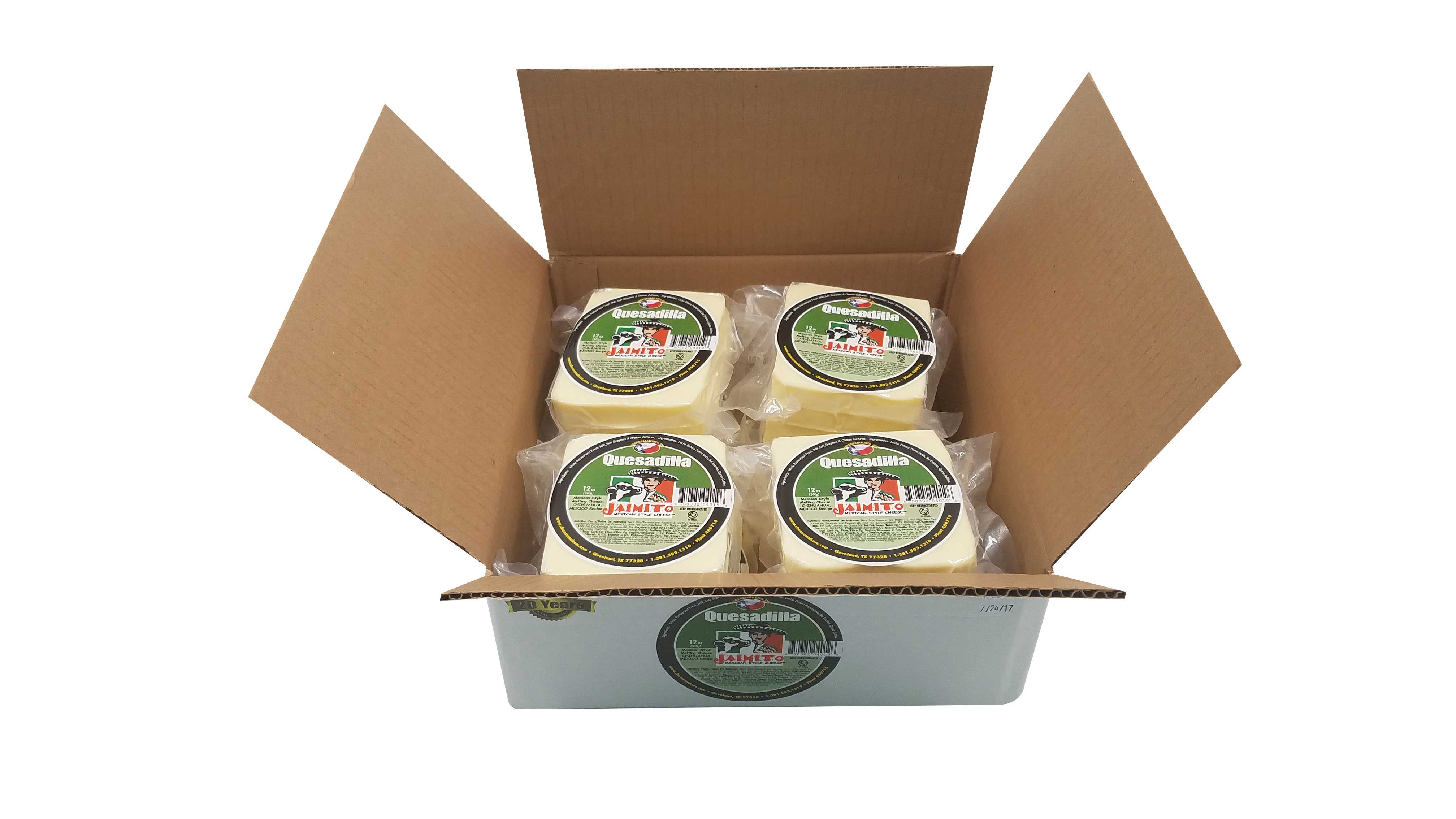 Cheesemakers Queso Quesadilla Cheese, 12 Ounce -- 12 per case.