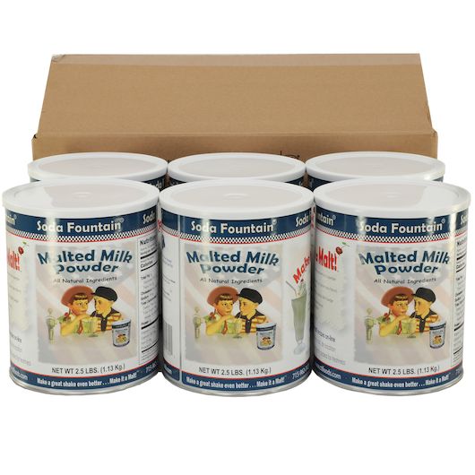 Soda Fountain Malted Milk Powder, 2.5 Pound -- 6 Per Case