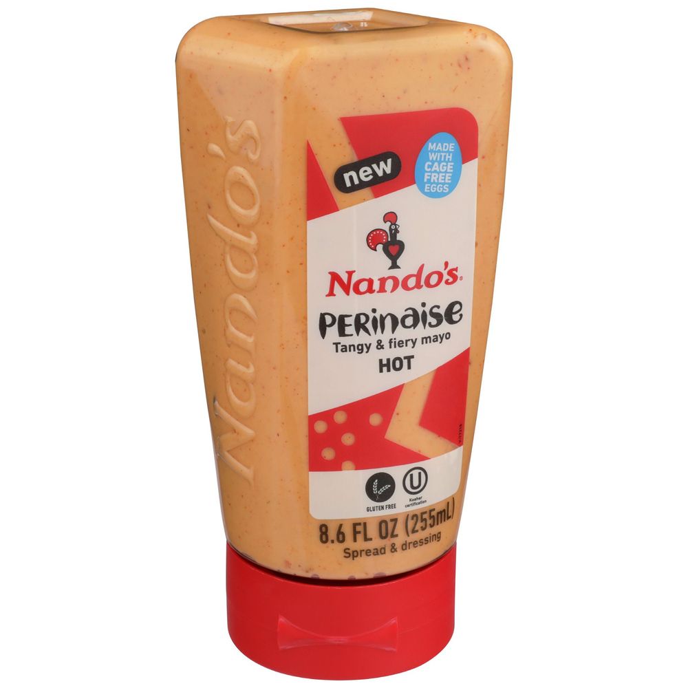 Nandos Hot Perinaise, 8.6 Ounce Squeeze -- 6 Per Case