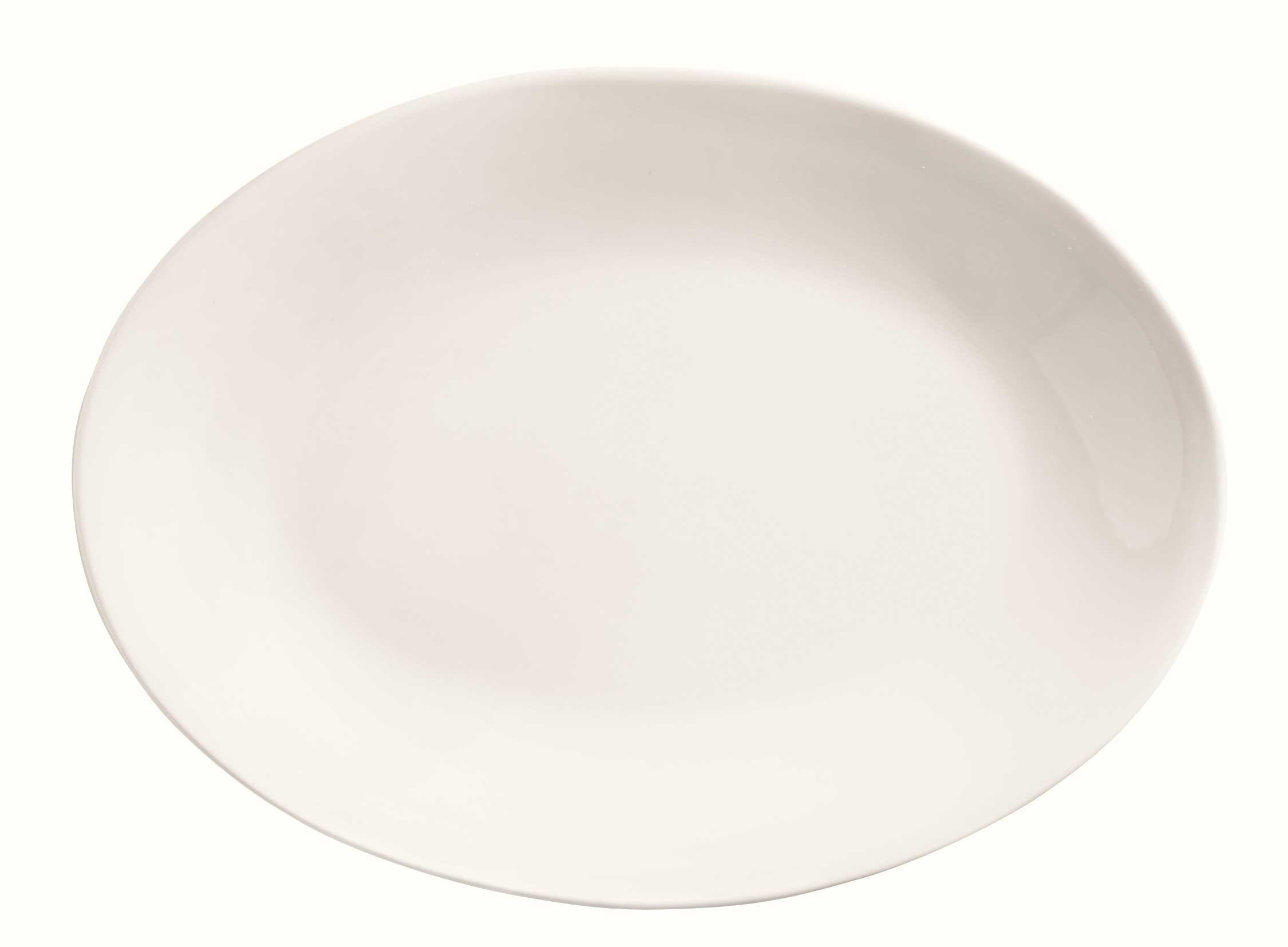 World Tableware Rolled Edge Porcelana Oval Platter, 9 3/4 Inch -- 24 Per Case