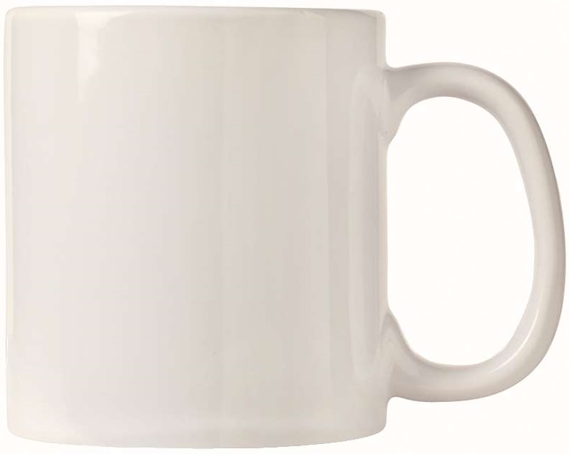 World Tableware Ultima And Porcelana Bright White C Handle Mug, 16 Ounce -- 12 Per Case