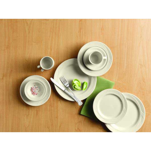 World Tableware Endurance Cream White Medium Rim Plate, 9 Inch -- 24 Per Case