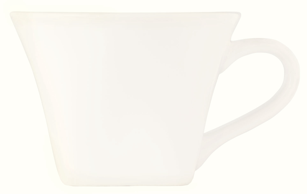 World Tableware Slate Collection Porcelain Ultra Bright White Low Cup, 8 Ounce -- 36 Per Case