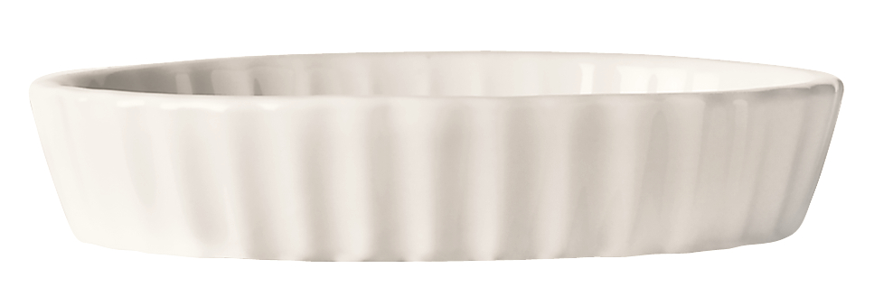 World Tableware Inc Bedrock Ovenware Bright White Creme Brulee, 6 Ounce Oval -- 24 Per Case