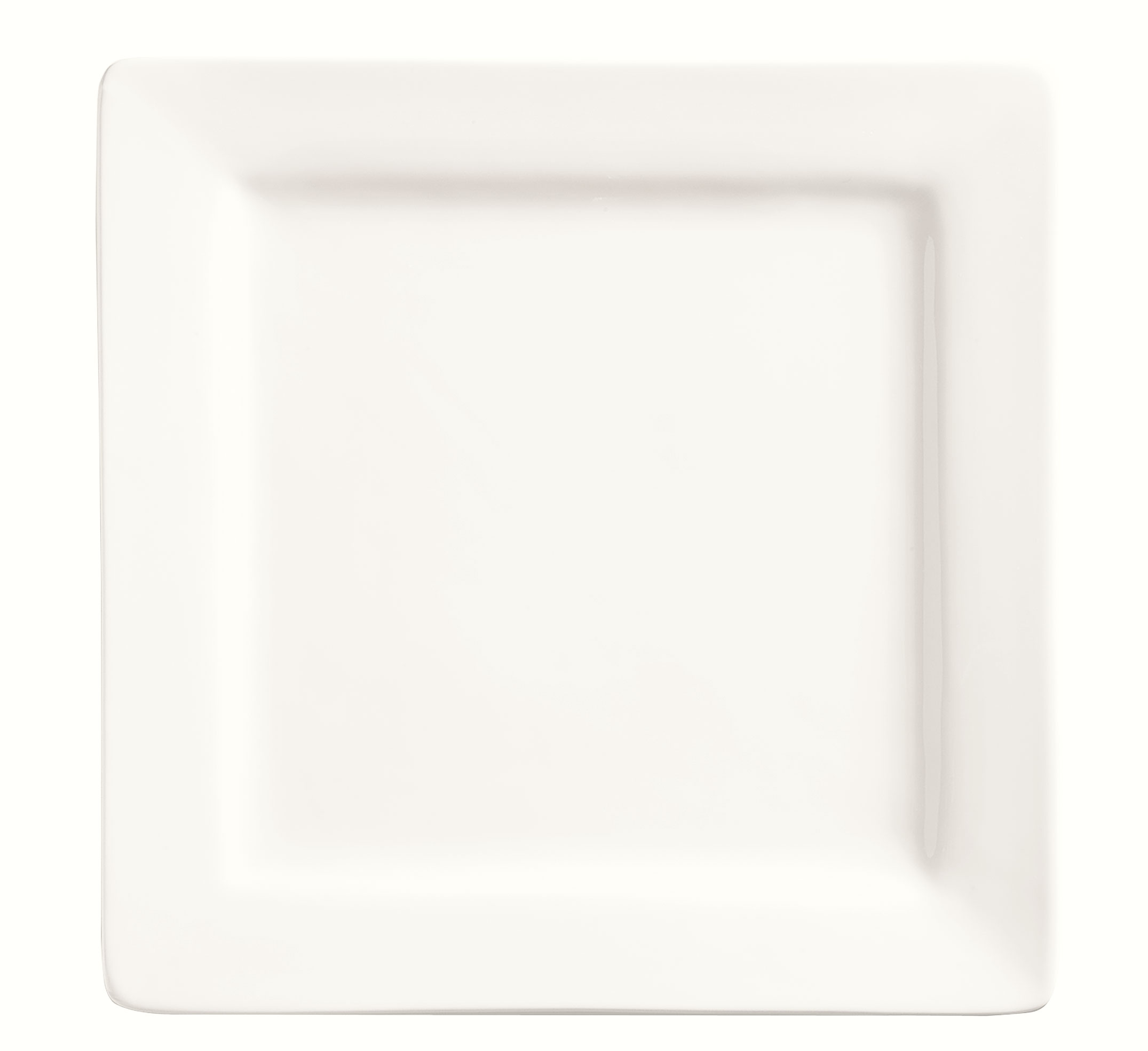 World Tableware Slate Collection Porcelain Ultra Bright White Square Plate, 12 Inch -- 6 Per Case