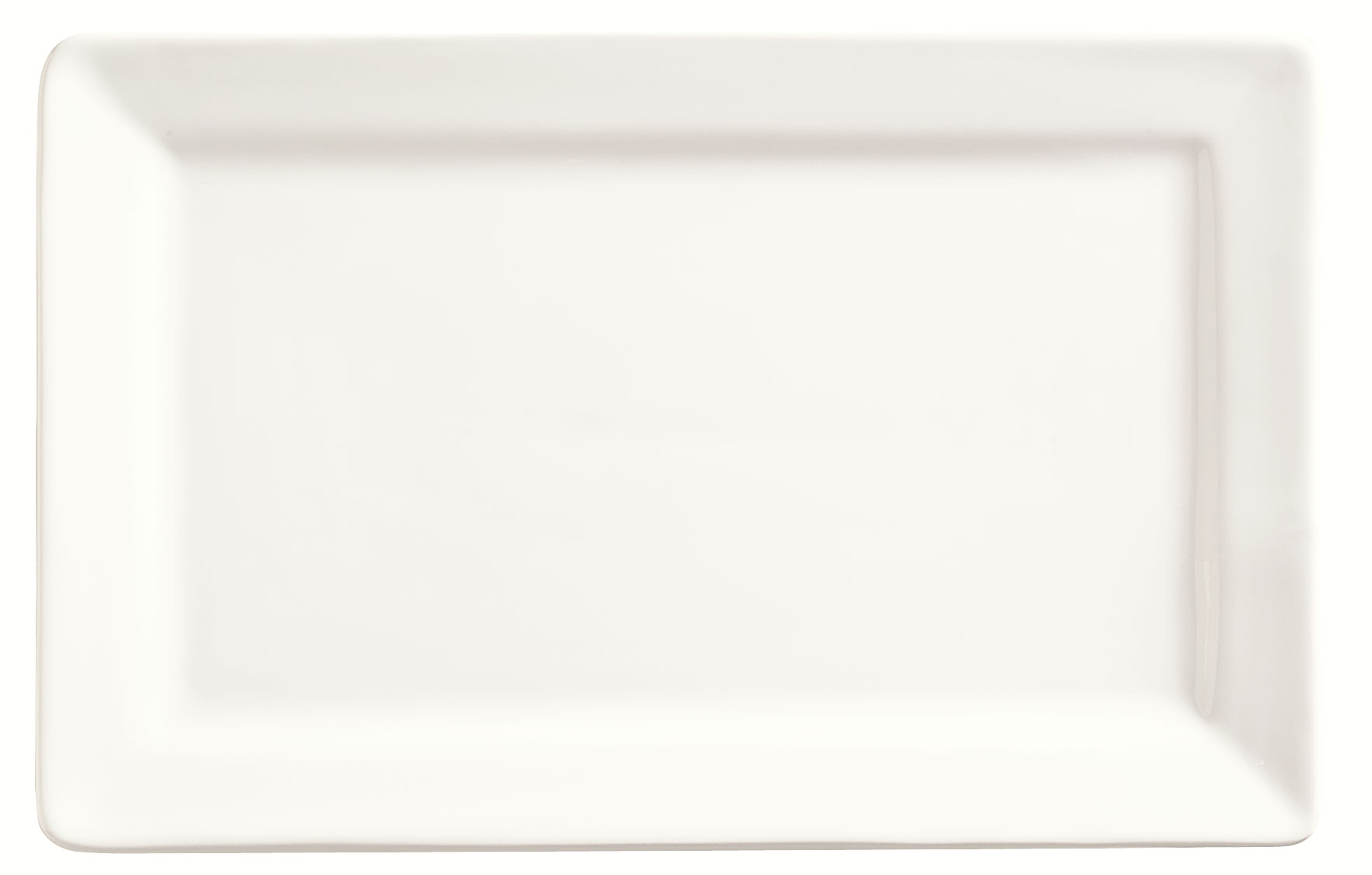 World Tableware Slate Collection Porcelain Ultra Bright White Rectangular Plate, 11 X 7 Inch -- 12 Per Case