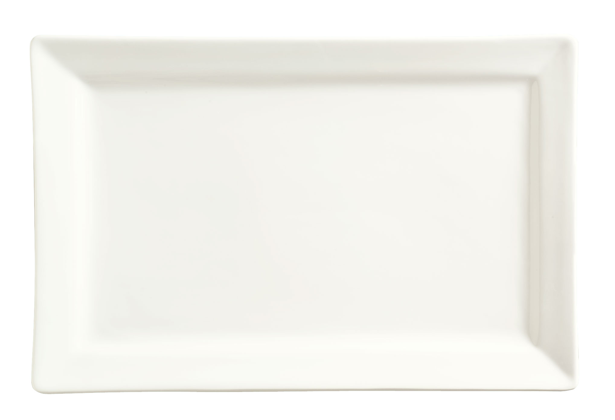World Tableware Slate Collection Porcelain Ultra Bright White Rectangular Plate, 12 X 8 Inch -- 12 Per Case