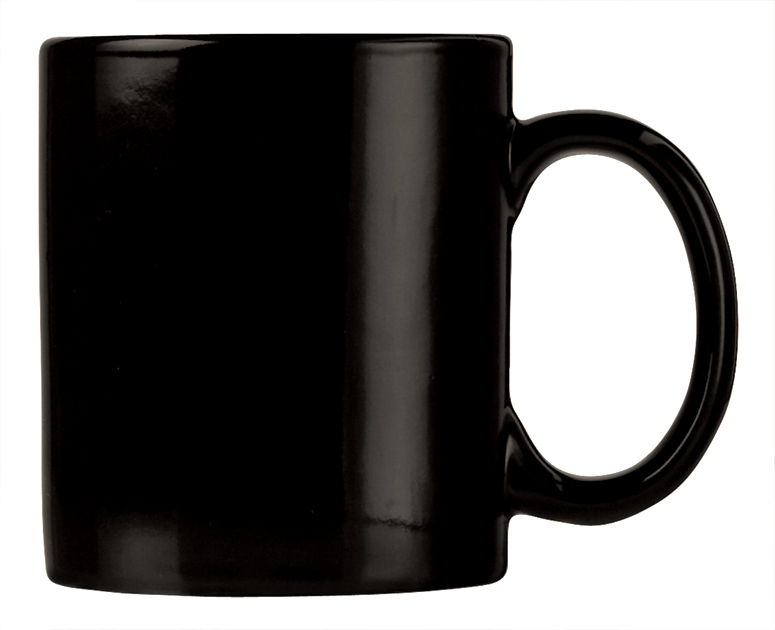 World Tableware Colored Slate Collection Porcelain Black Mug, 12 Ounce -- 12 Per Case