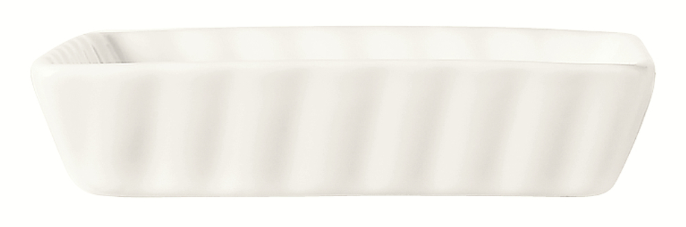 World Tableware Bedrock Ultra Bright White Square Creme Brulee, 7 Ounce -- 24 Per Case