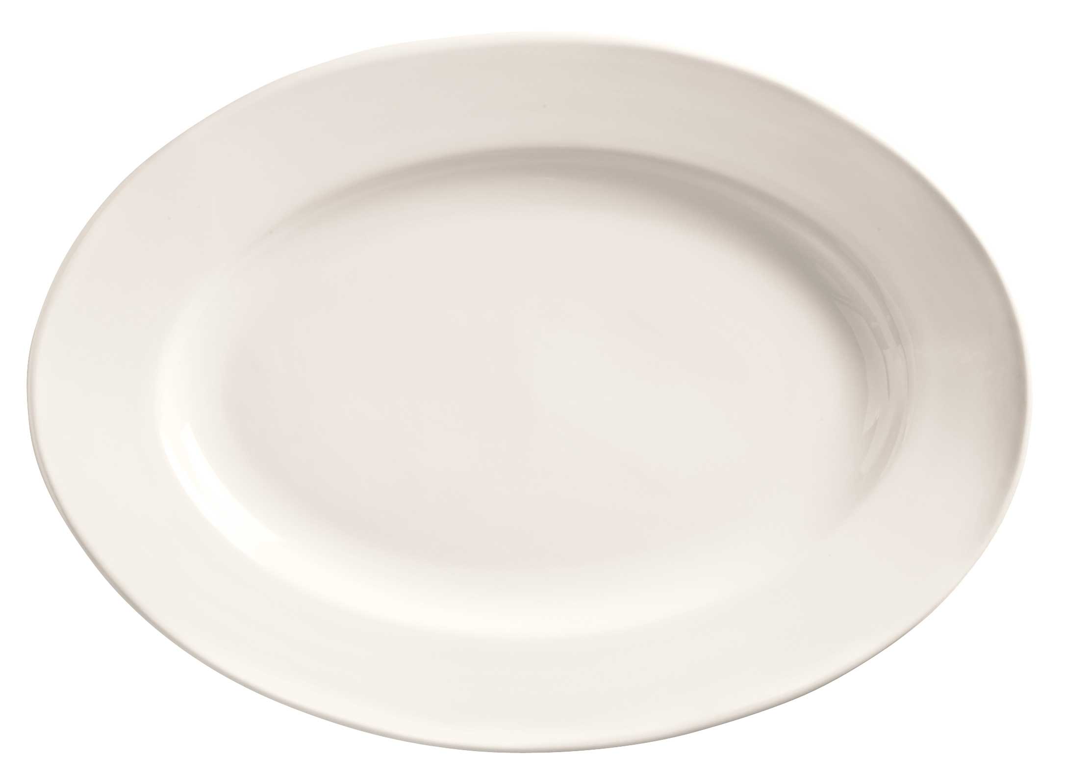 World Tableware Porcelana Bright White Wide Rim Oval Platter, 9.75 X 7.25 Inch -- 24 Per Case