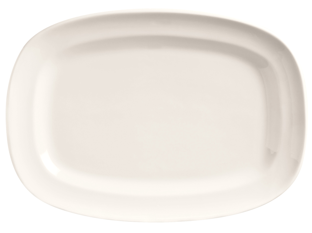 World Tableware Inc Basics Collection Bright White Racetrack Plate, 10 1/2 Inch -- 12 Per Case