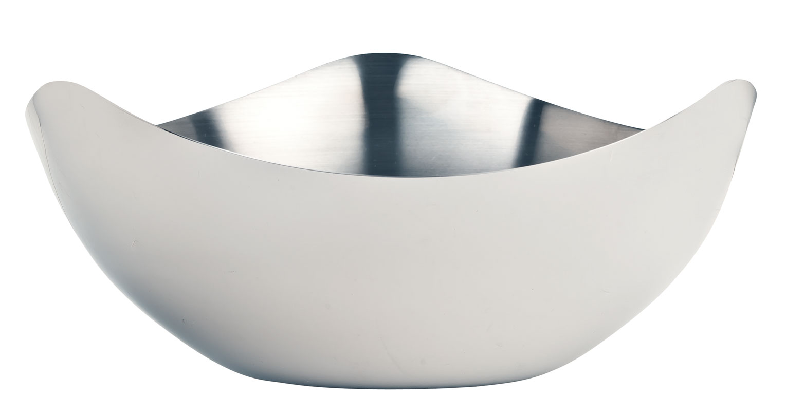 World Tableware Tri Tip Medium Stainless Steel Bowl -- 12 Per Case