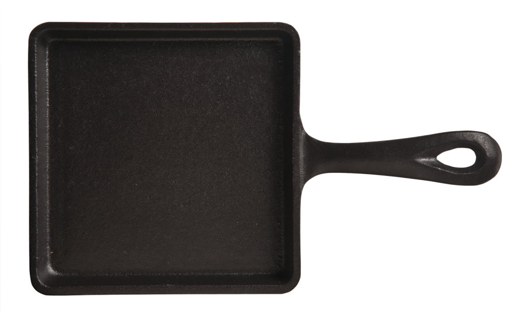 World Tableware Square Cast Iron Skillet With Handle, 5.5 Inch -- 12 Per Case