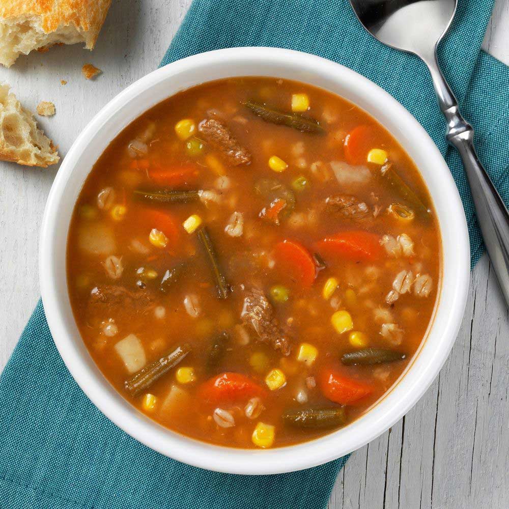 Soup Supreme Vegetable Beef With Barley Soup, 4 Pound -- 4 Per Case