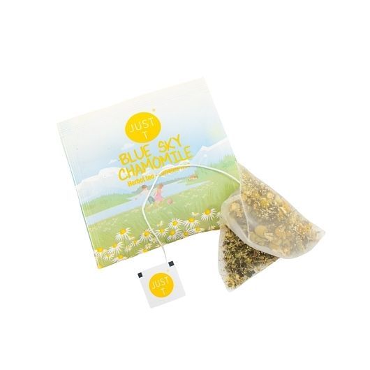 Just-t Blue Sky Chamomile Herbal Tea, Pyramid Box, 20 Count -- 6 Per Case