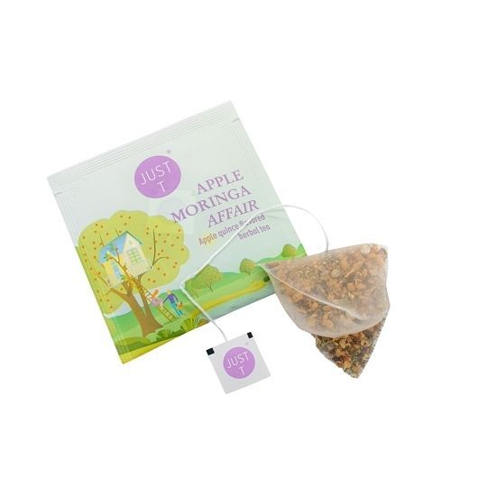 Just-t Apple Moringa Affair Fruit Tea, Pyramid Box, 20 Count -- 6 Per Case