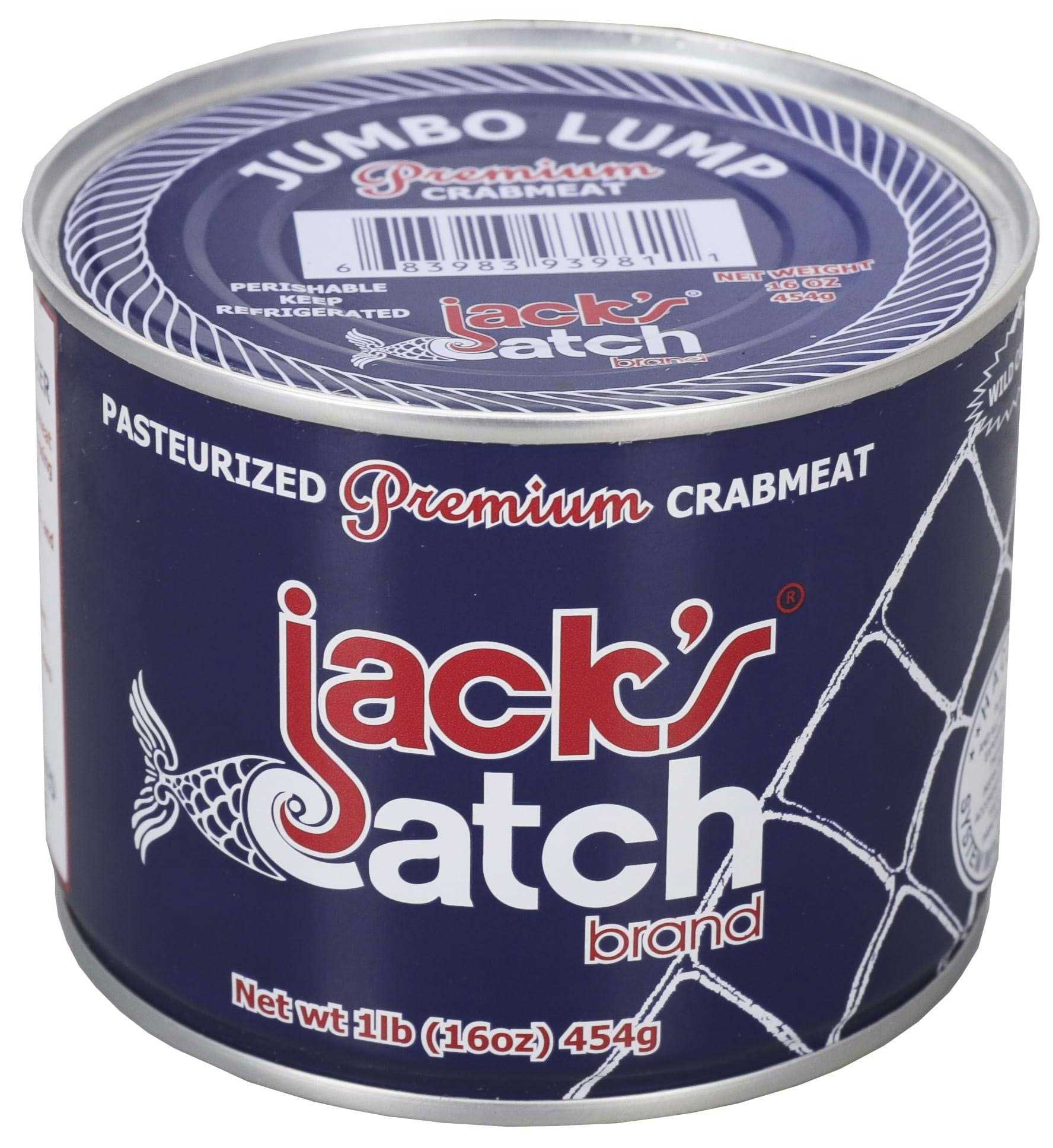 Jack's Catch Premium Crab Jumbo Lump, 1 Pound -- 12 Per Case