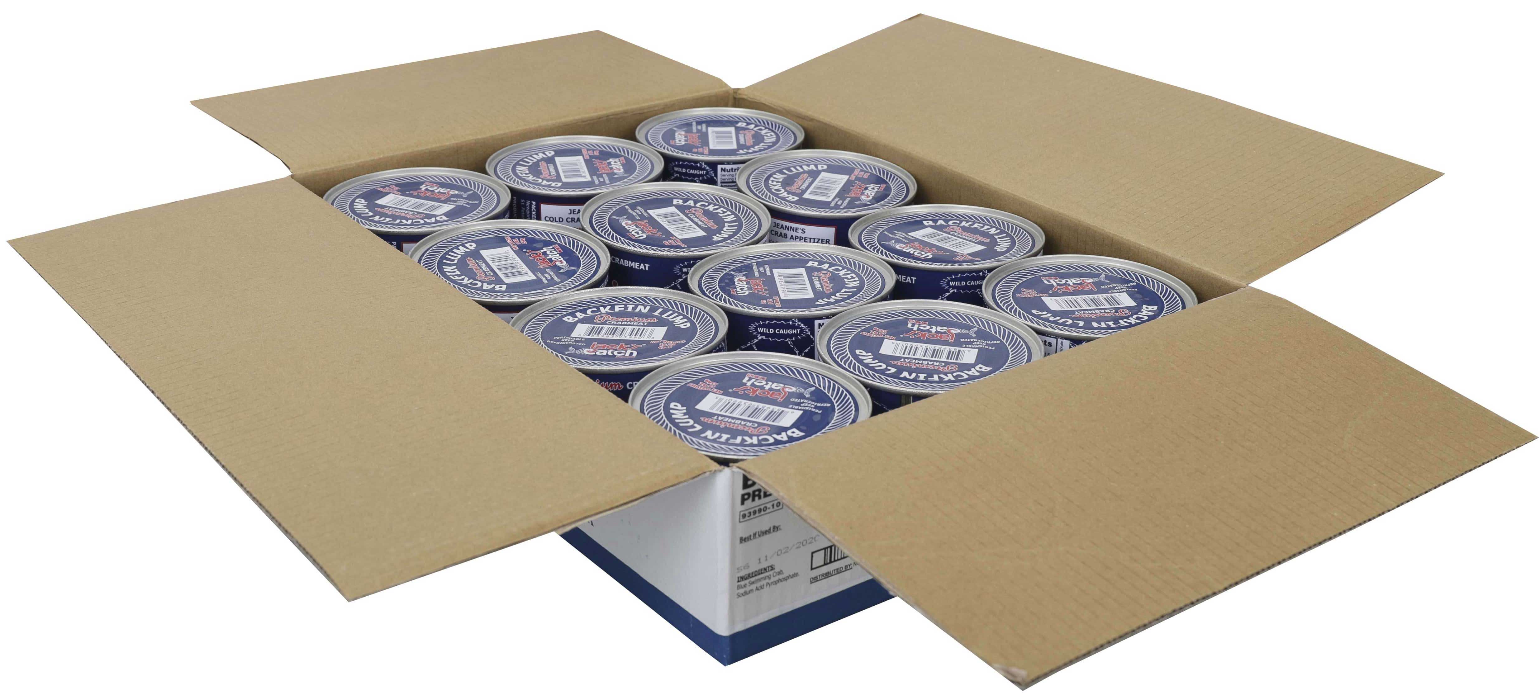 Jack's Catch Premium Backfin Lump Crabmeat, 1 Pound -- 12 Per Case