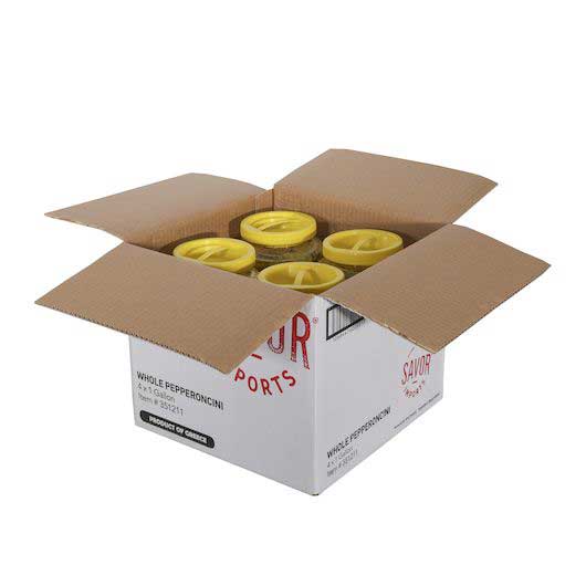 Savor Imports Whole Pepperoncini, 1 Gallon -- 4 per case