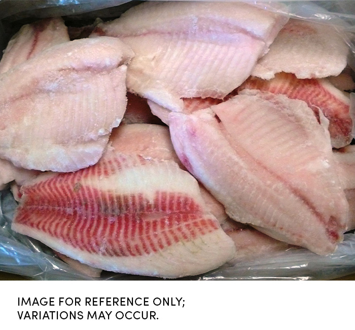 Commodity Frozen Seafood Tilapia, 3 To 5 Ounce, 10 Pound
