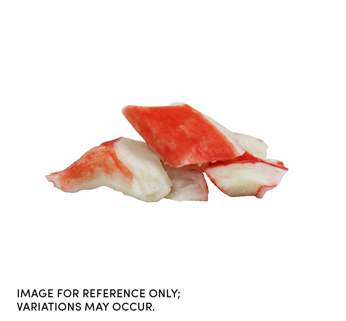 Frozen Seafood Imitation Crab Meat, 2.5 Pound -- 12 per case.