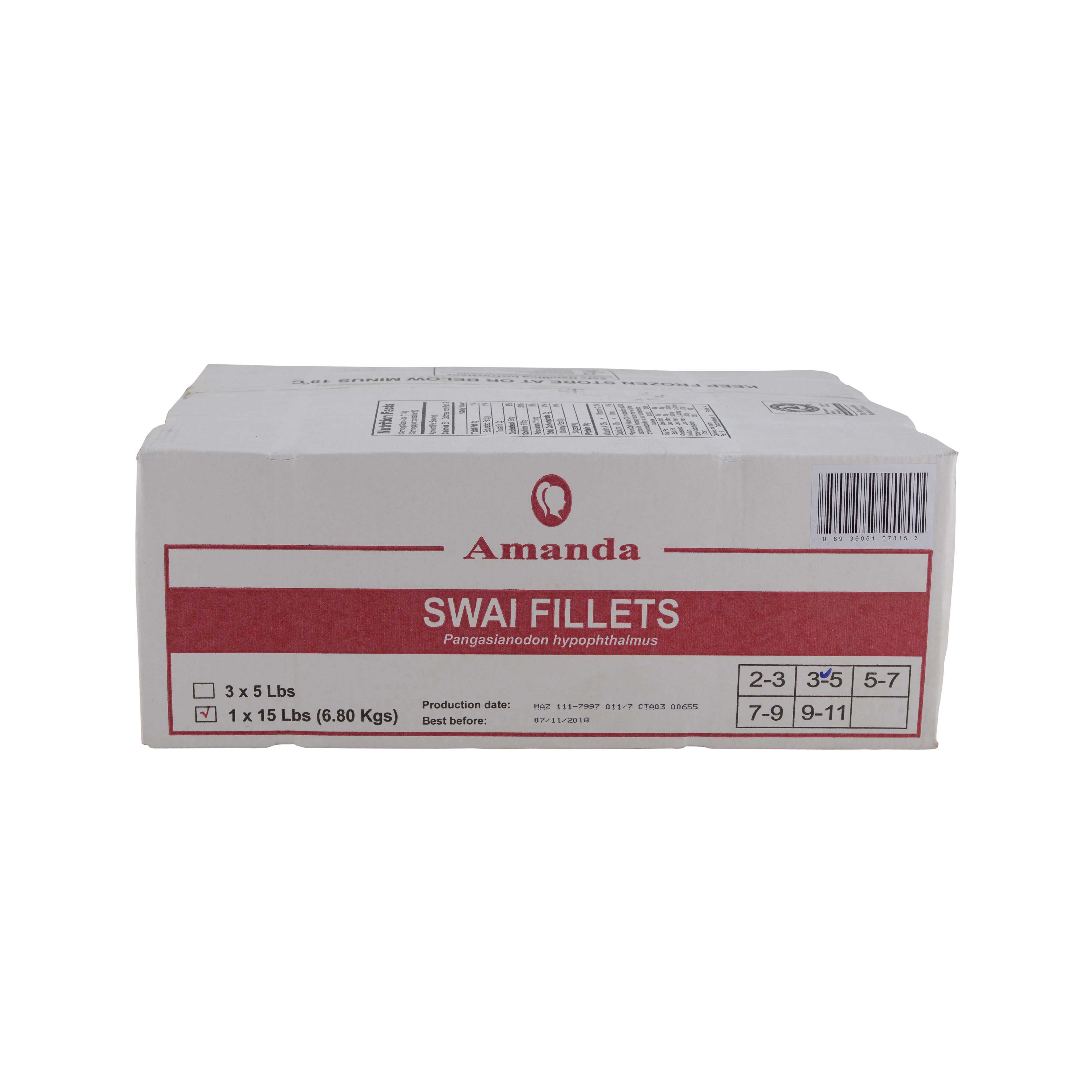 Seamazz Skinless Boneless Swai Fillet, 3/5 Ounce